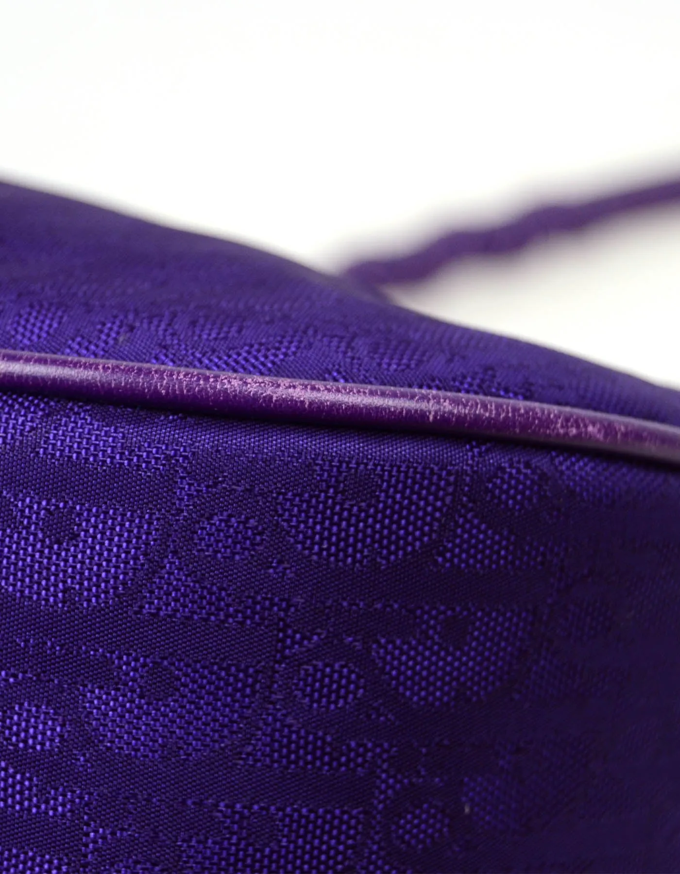 Christian Dior Vintage Purple Monogram Shoulder Bag