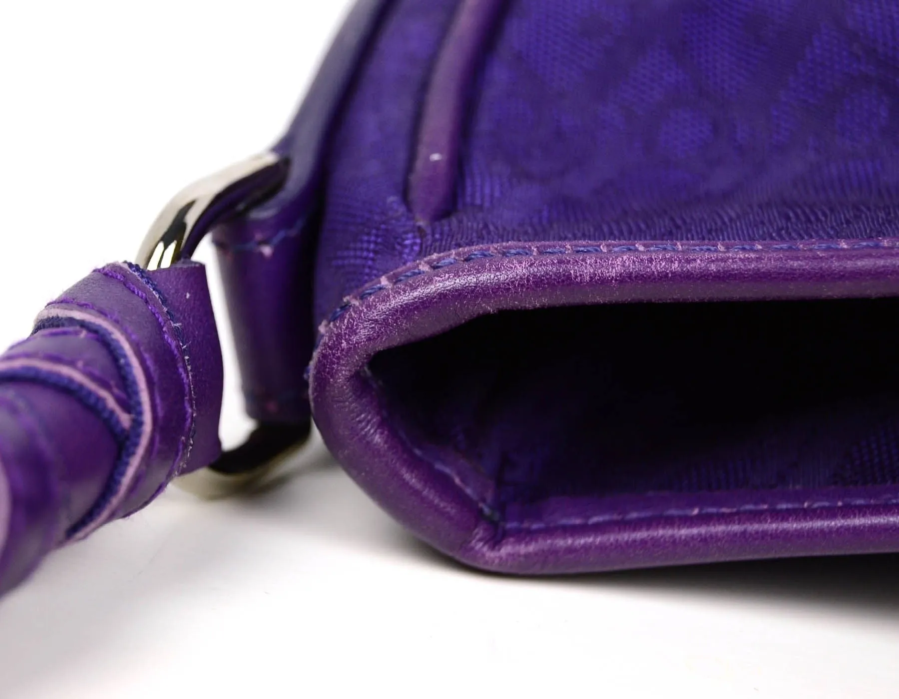Christian Dior Vintage Purple Monogram Shoulder Bag