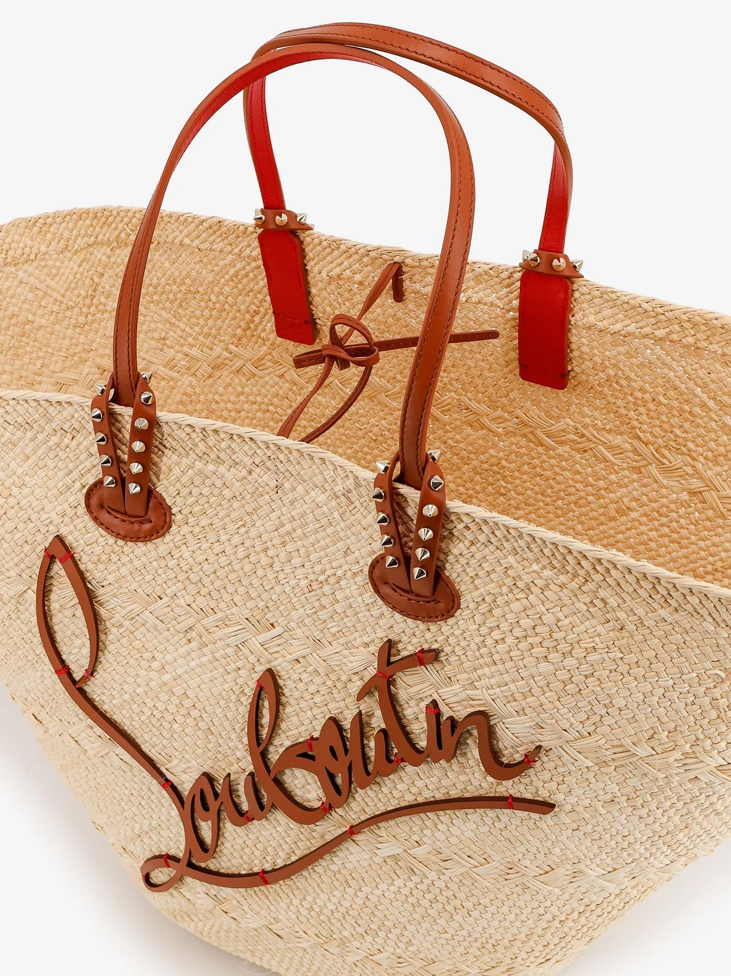Christian Louboutin Cabata Large Rafia Shoulder Bag