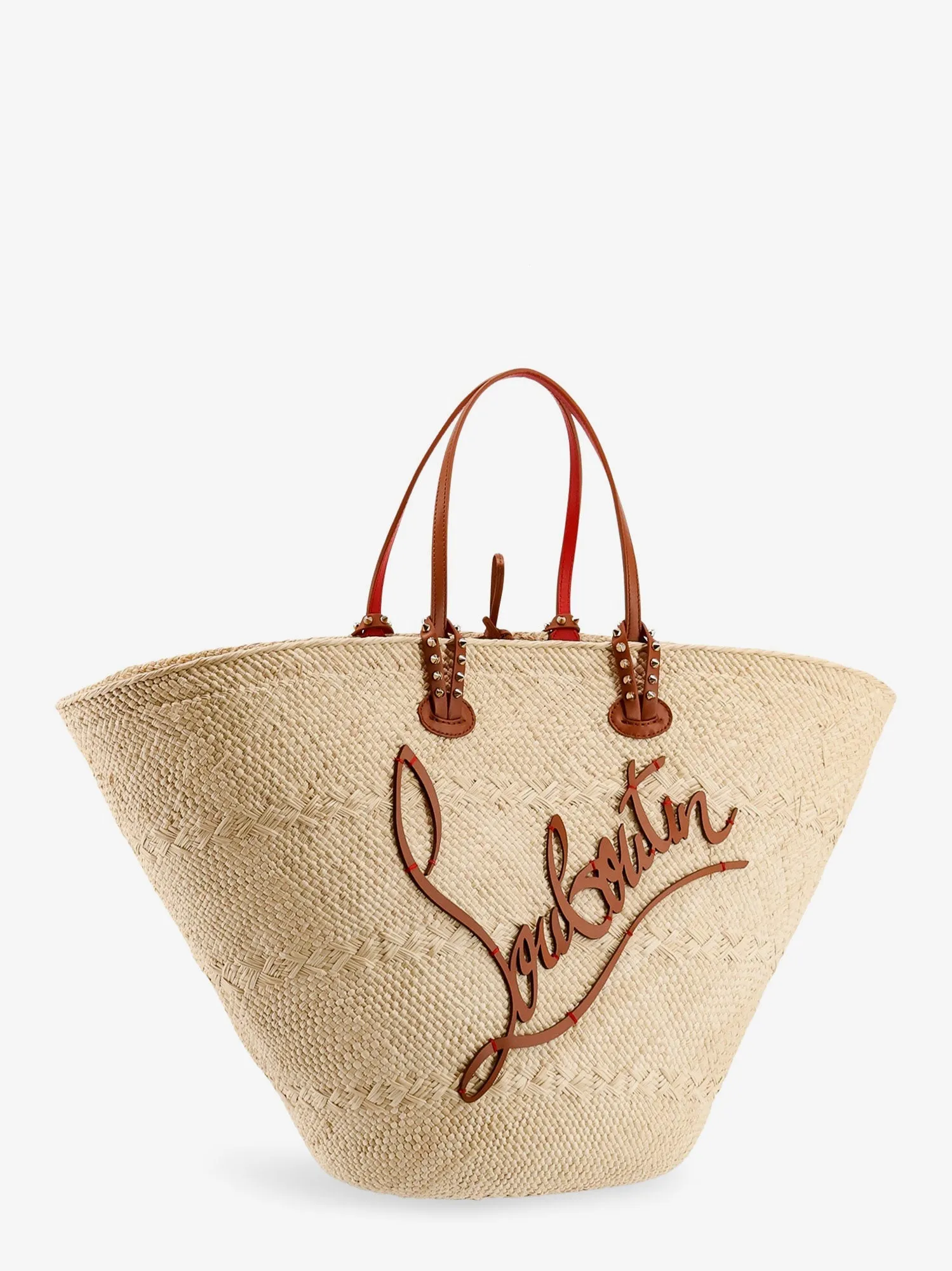 Christian Louboutin Cabata Large Rafia Shoulder Bag