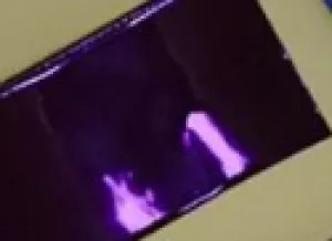 Chrome Foiled Faux Leather - Dark Magenta