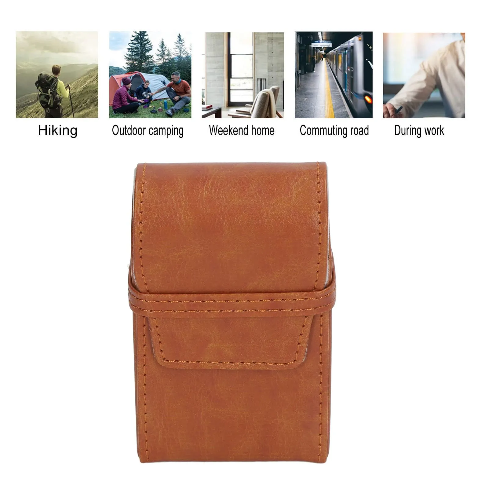 Cigarette Case, Multi-Purpose Cigarette Case, Capacity 20 (Apricot)
