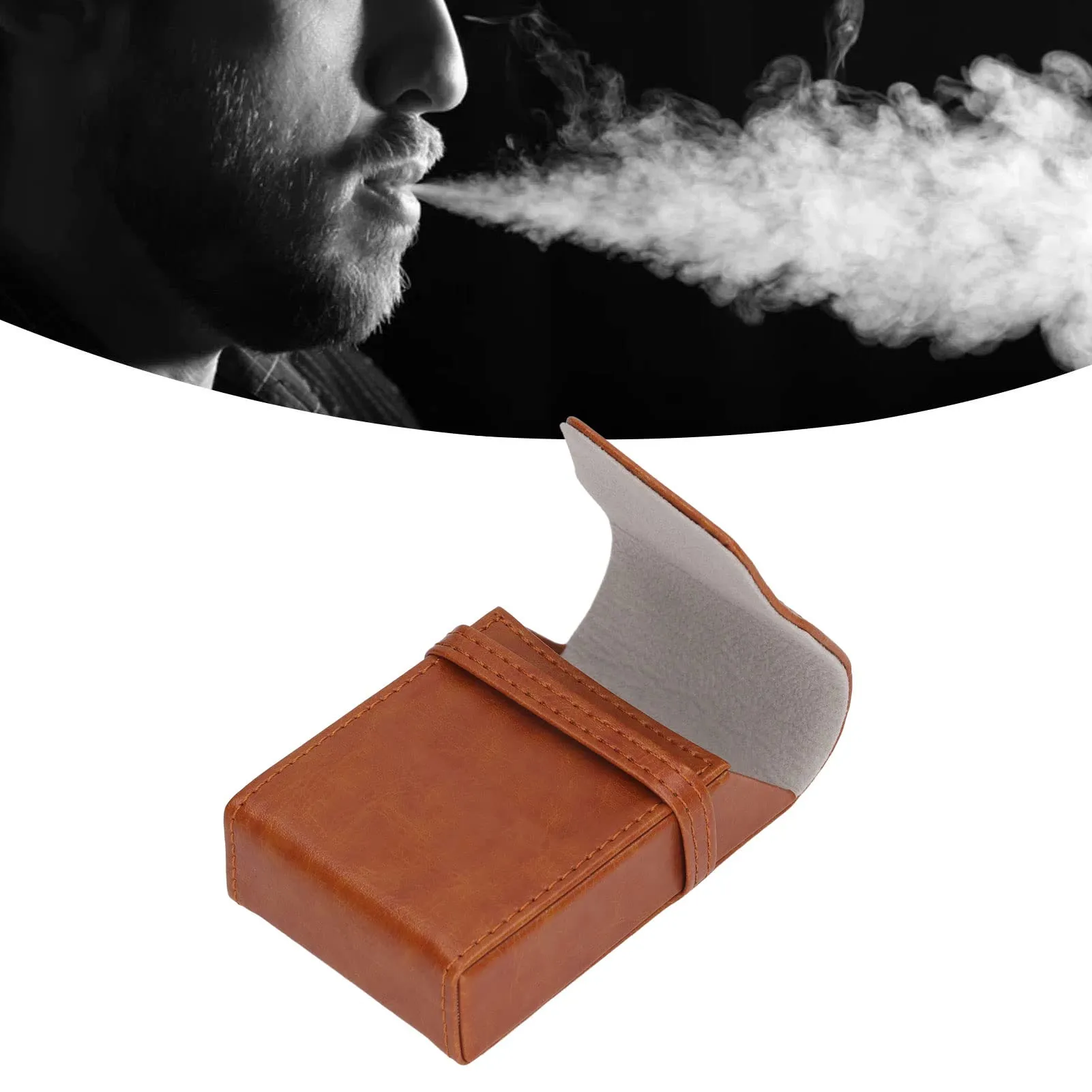 Cigarette Case, Multi-Purpose Cigarette Case, Capacity 20 (Apricot)