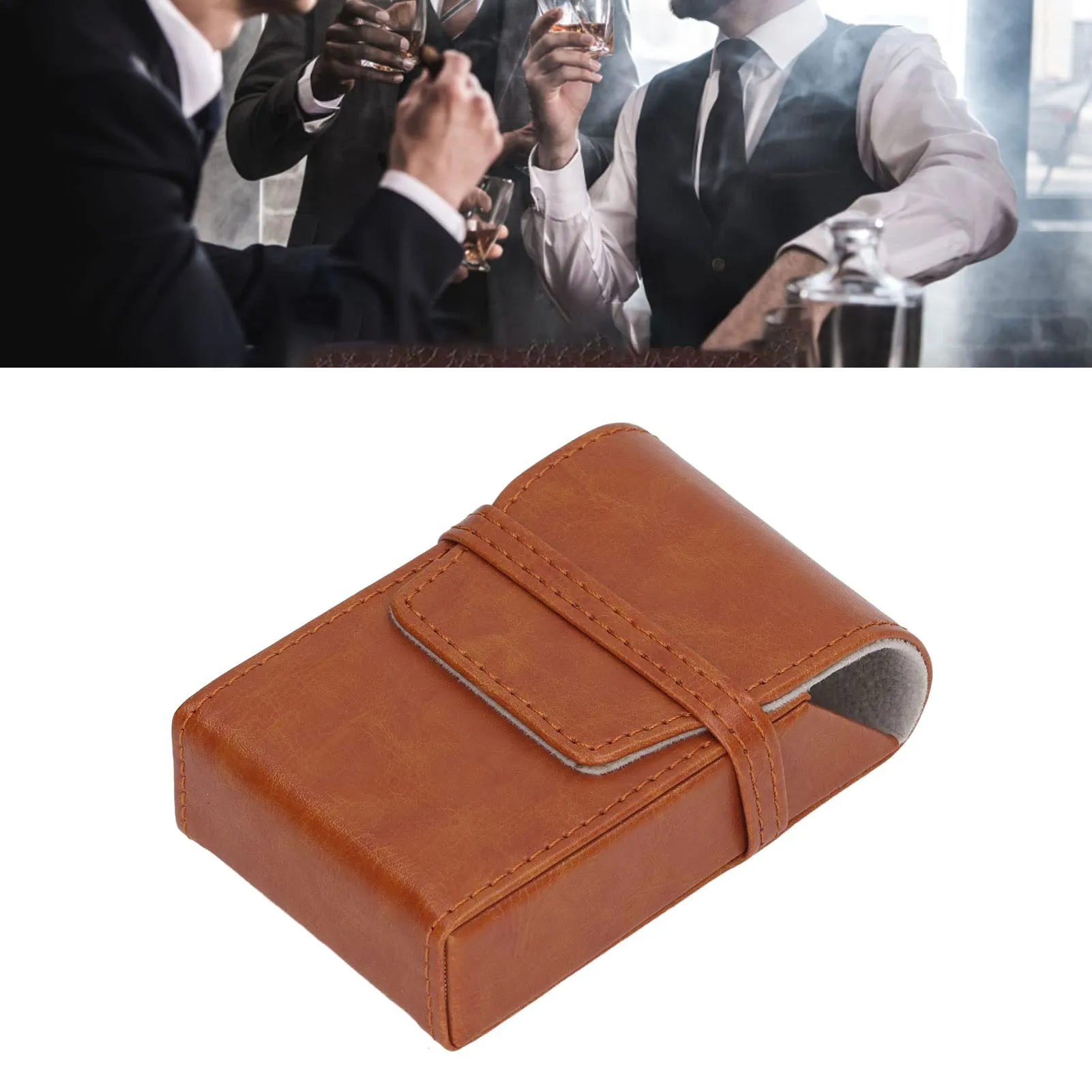 Cigarette Case, Multi-Purpose Cigarette Case, Capacity 20 (Apricot)