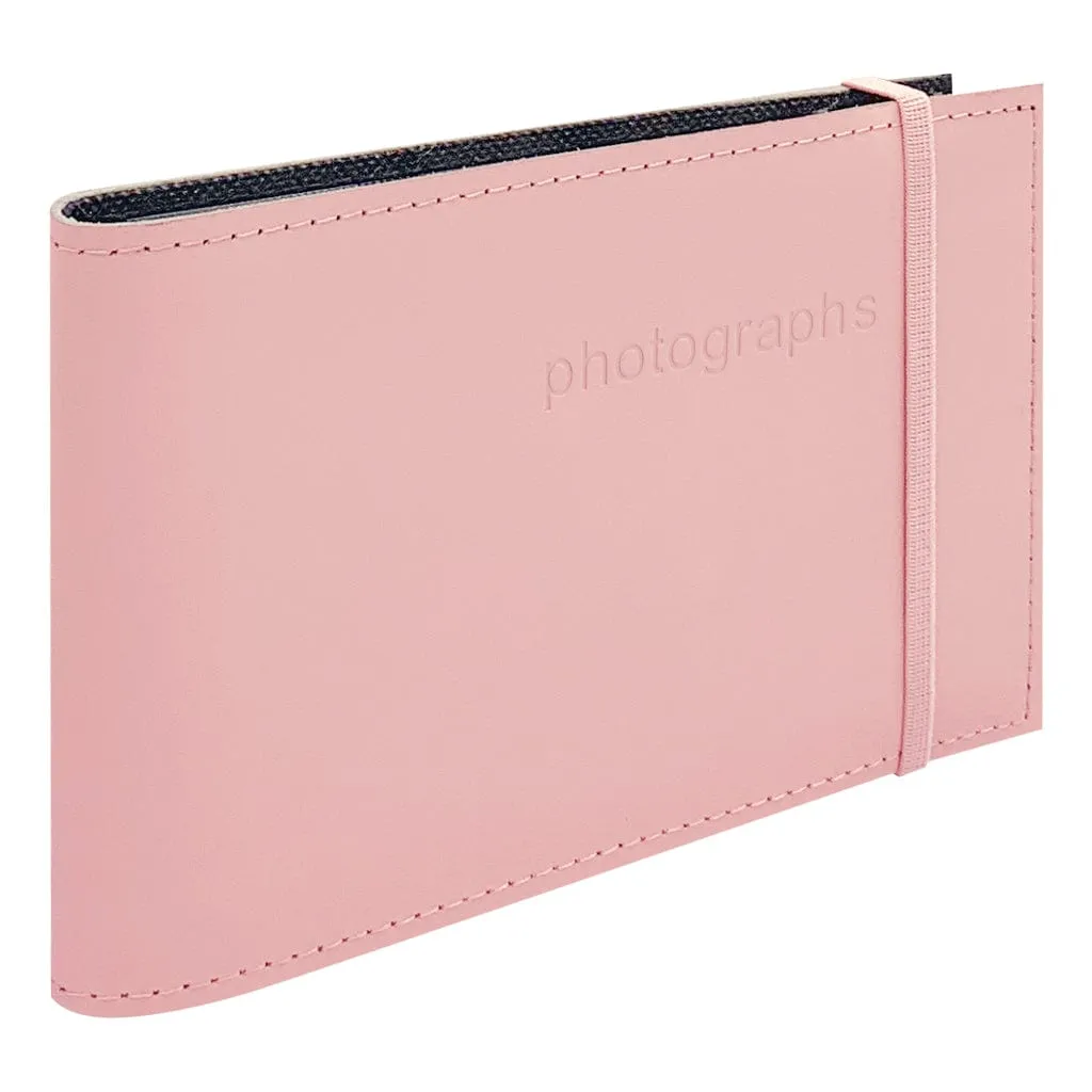 Citi Leather Baby Pink Pocket Photo Wallet - 3 Pack Bundle