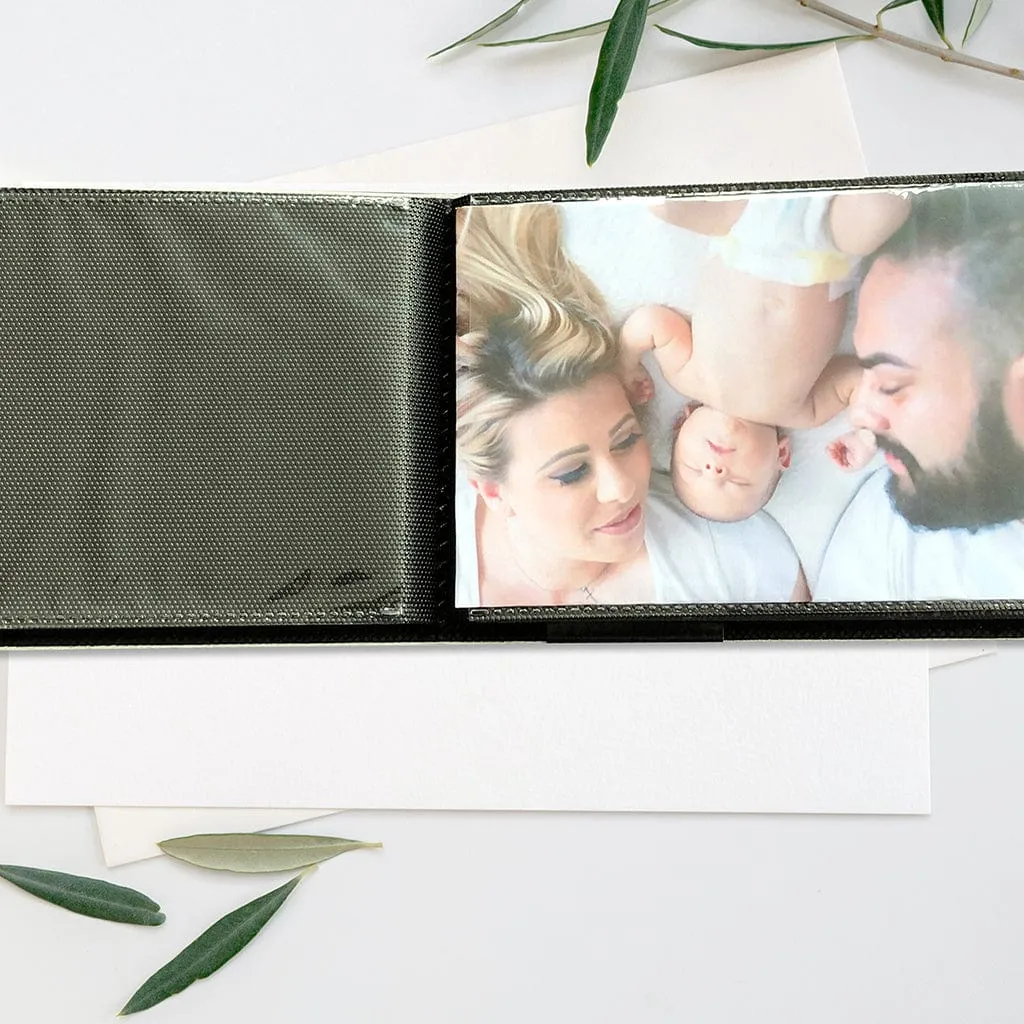 Citi Leather Baby Pink Pocket Photo Wallet - 3 Pack Bundle