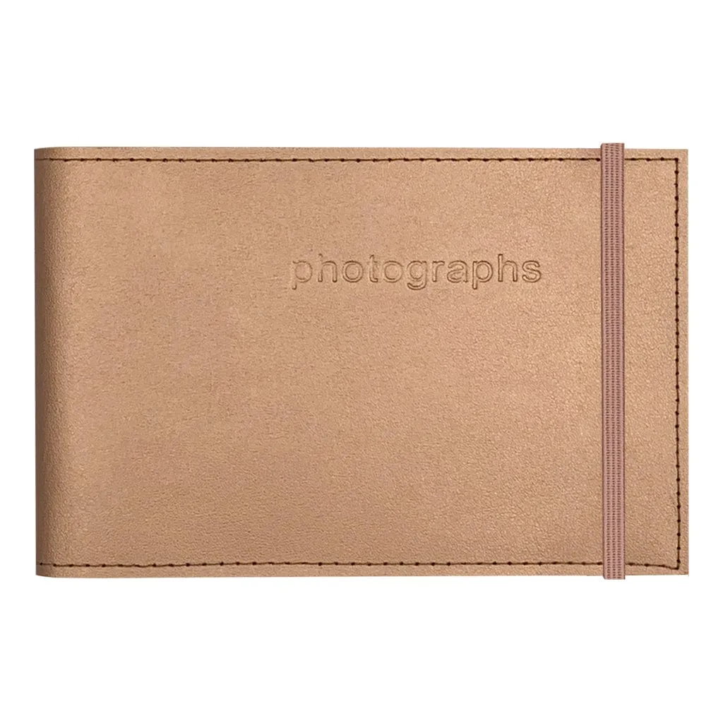 Citi Leather Metallic Copper Pocket Brag Book Photo Wallet