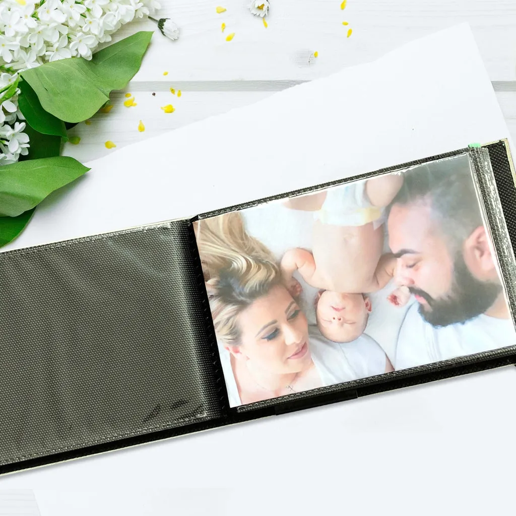 Citi Leather Metallic Copper Pocket Brag Book Photo Wallet