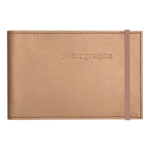 Citi Leather Metallic Copper Pocket Brag Book Photo Wallet