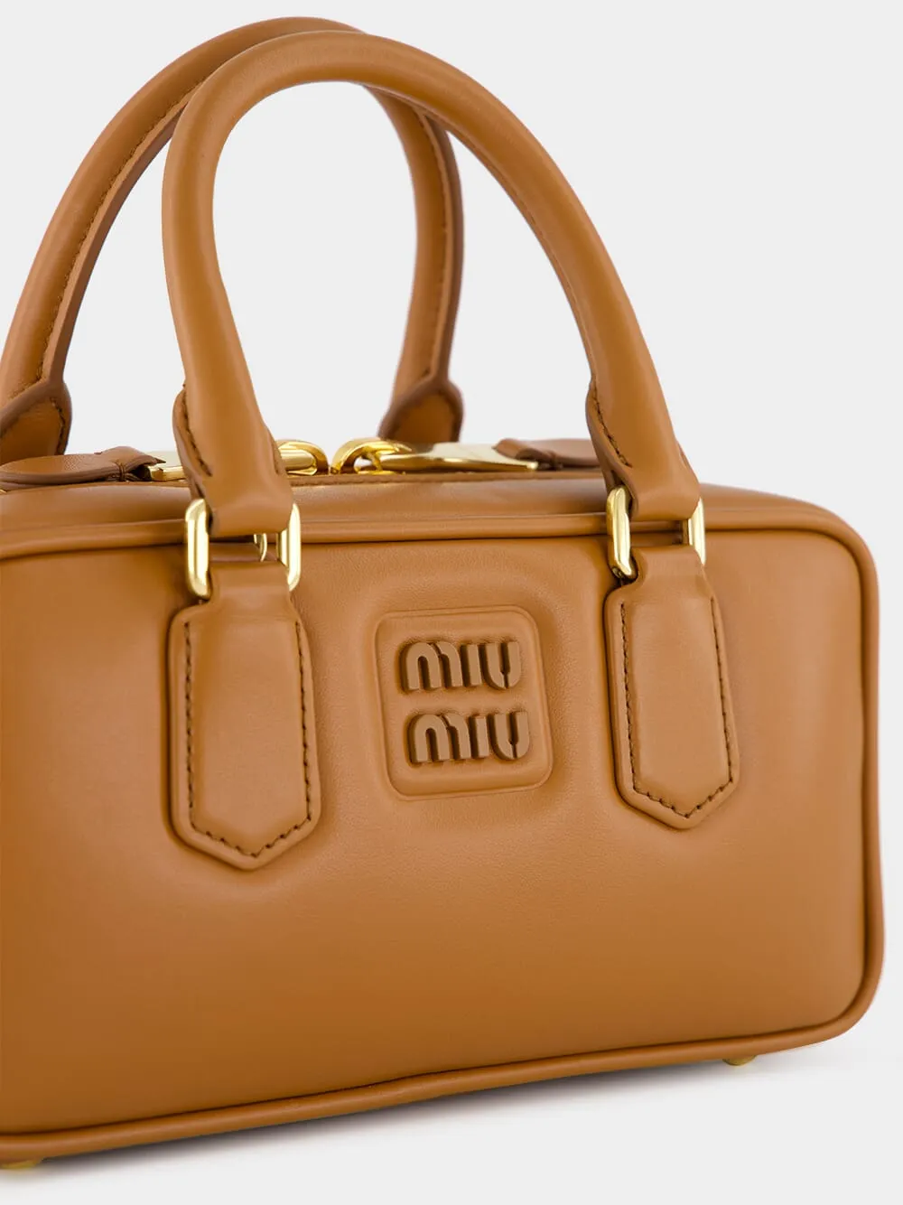 Cognac Brown Arcadie Leather Bag