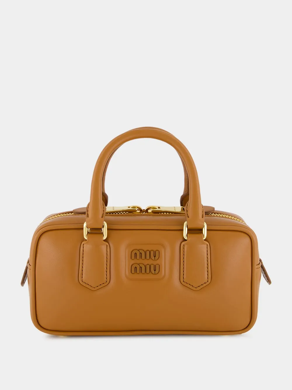 Cognac Brown Arcadie Leather Bag
