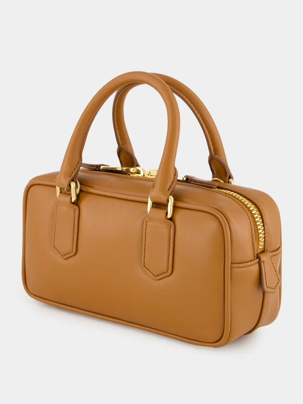 Cognac Brown Arcadie Leather Bag
