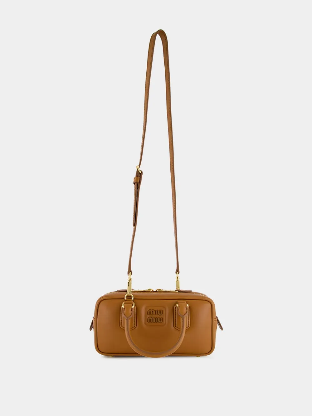 Cognac Brown Arcadie Leather Bag