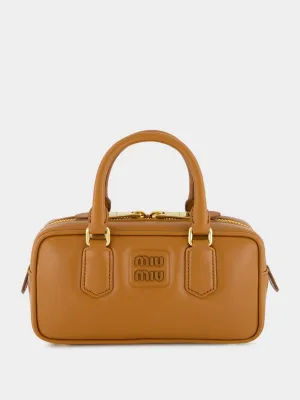 Cognac Brown Arcadie Leather Bag