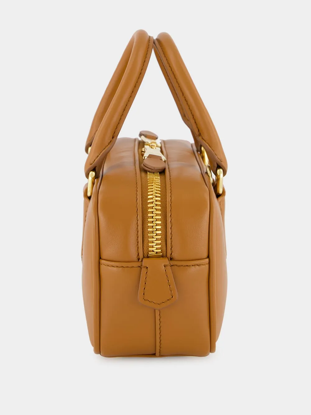 Cognac Brown Arcadie Leather Bag