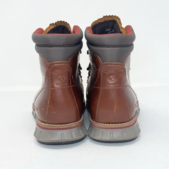 Cole Haan Zerogrand Hiker Boot British Tan Leather Waterproof C33471 Men's 11M