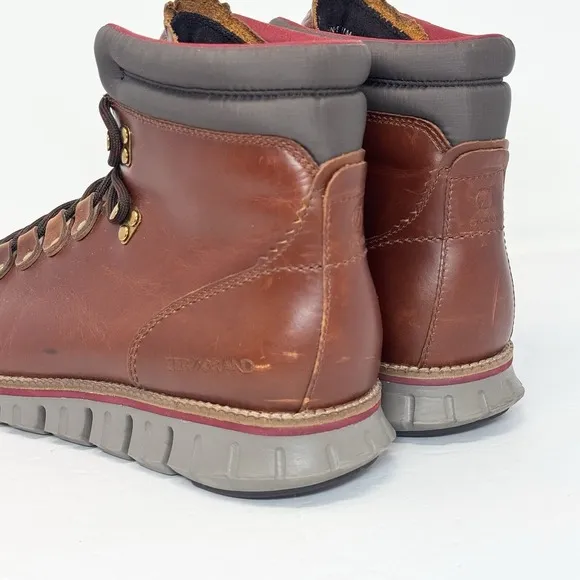 Cole Haan Zerogrand Hiker Boot British Tan Leather Waterproof C33471 Men's 11M
