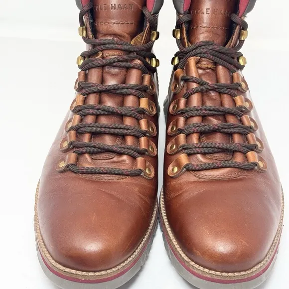 Cole Haan Zerogrand Hiker Boot British Tan Leather Waterproof C33471 Men's 11M