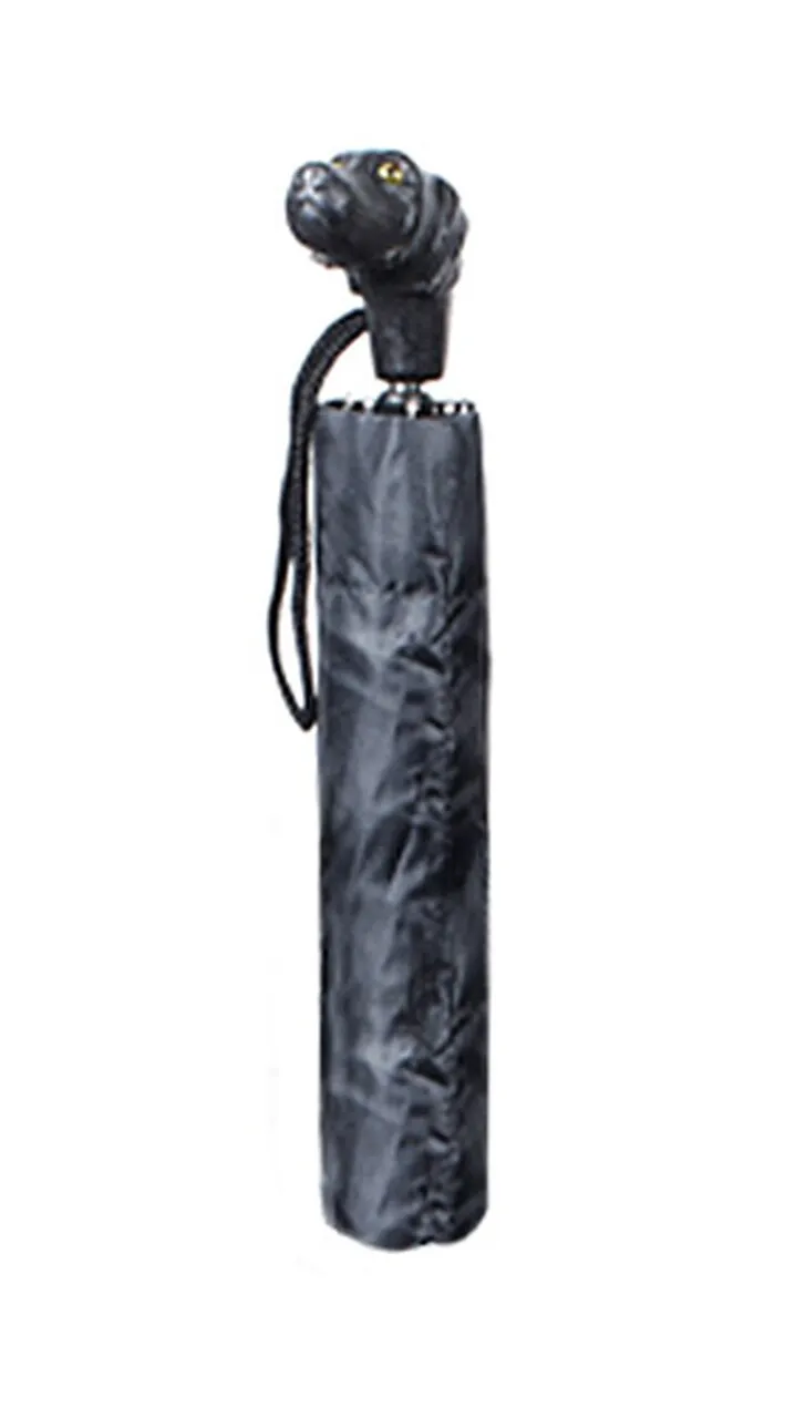 Concord Black Labrador Retriever Head Handle Umbrella