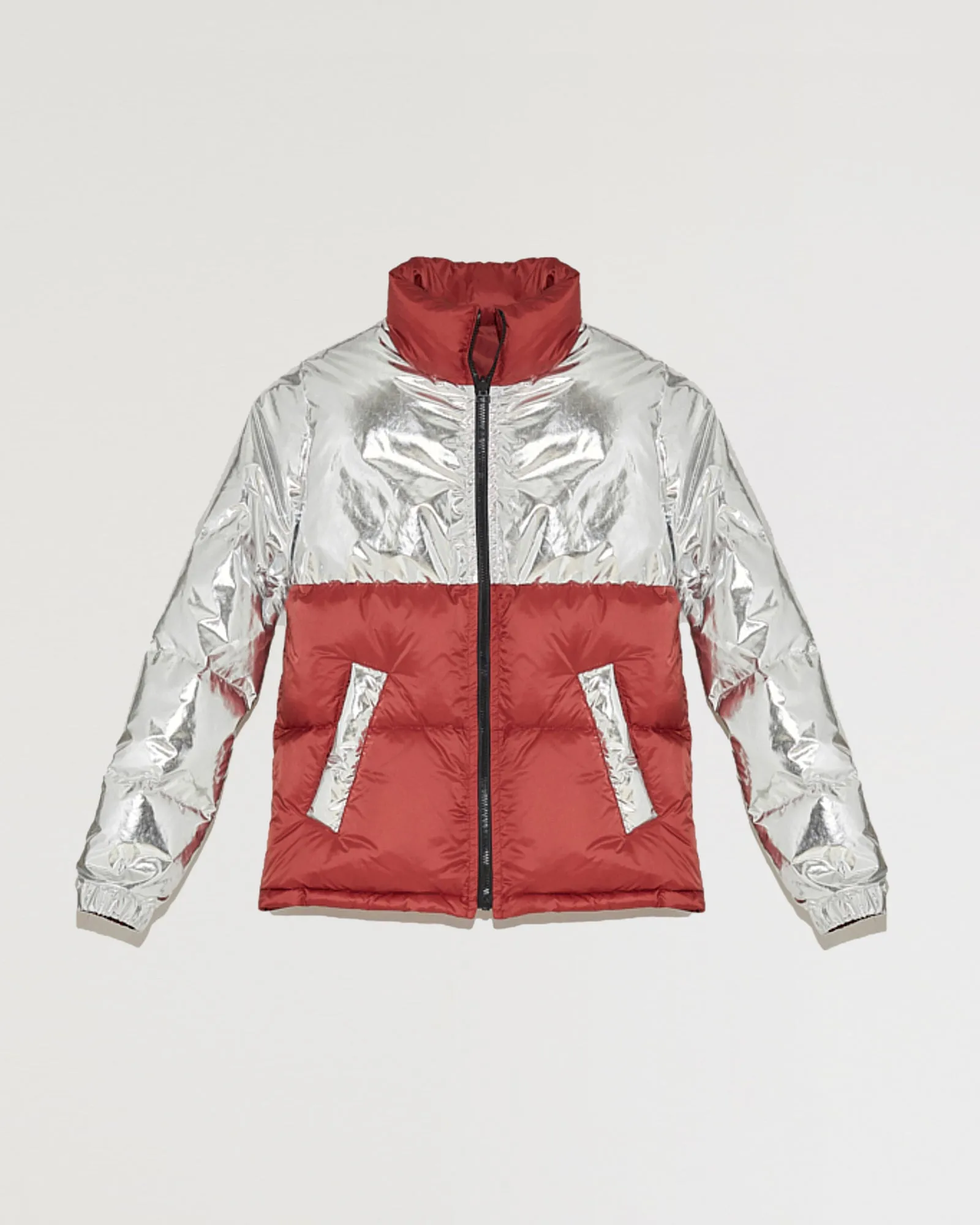 Convertible padded jacket in cotton and nylon