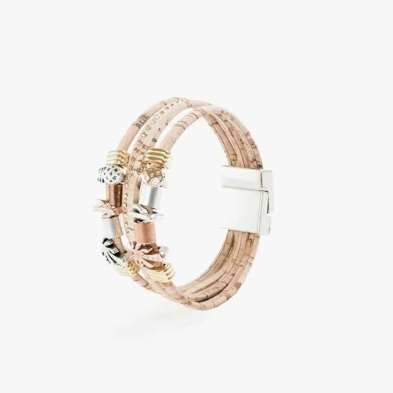 Cork tropical bracelet by Artelusa