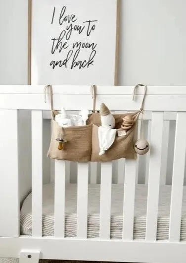 Cot Caddy Organiser - Beige