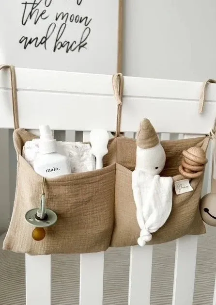 Cot Caddy Organiser - Beige
