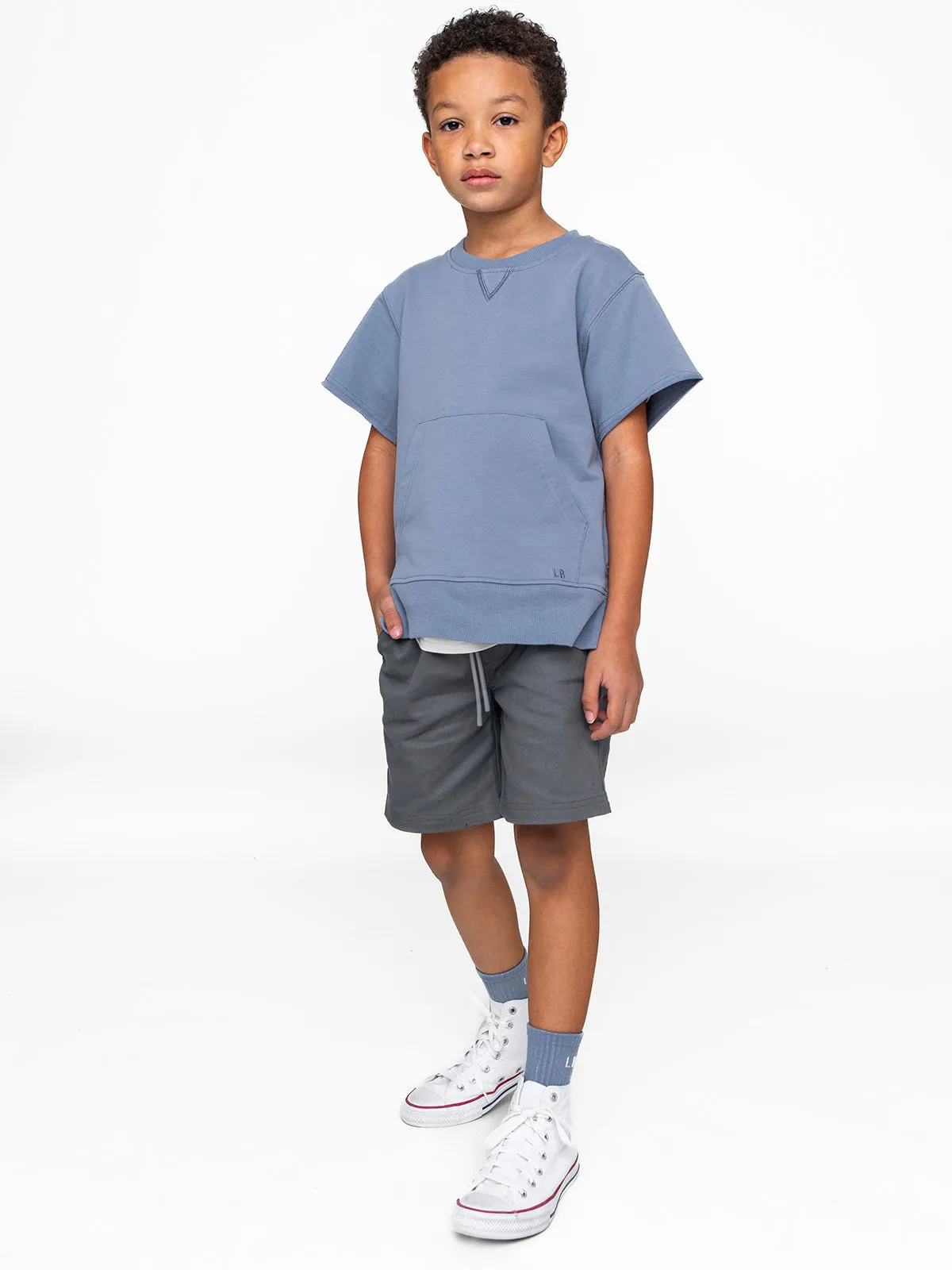 Cotton Twill Short - Charcoal