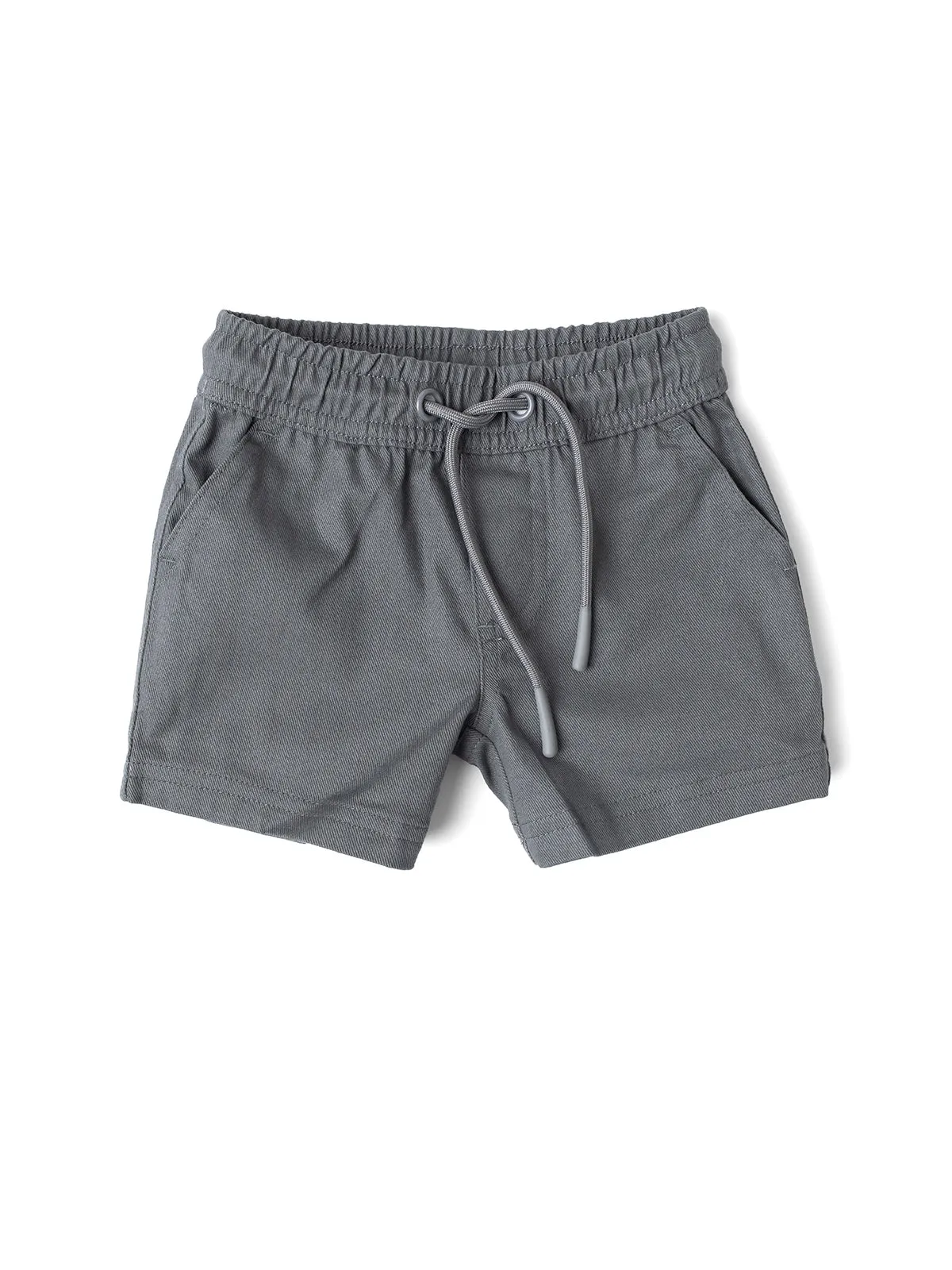 Cotton Twill Short - Charcoal