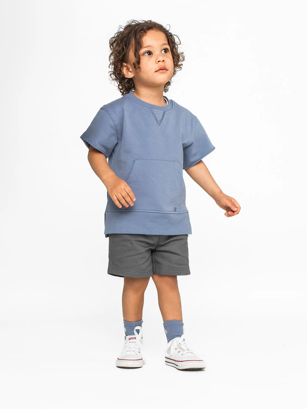 Cotton Twill Short - Charcoal