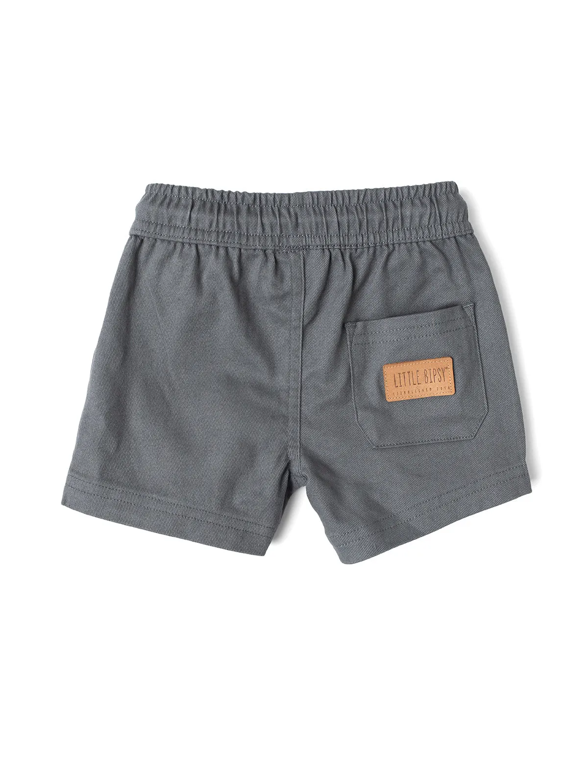 Cotton Twill Short - Charcoal