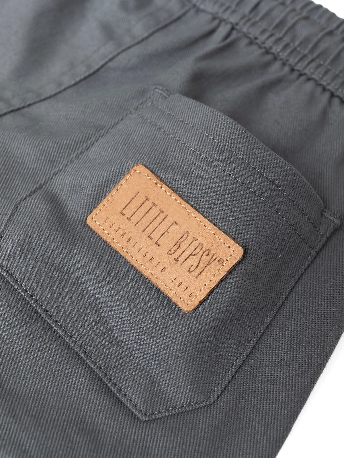 Cotton Twill Short - Charcoal