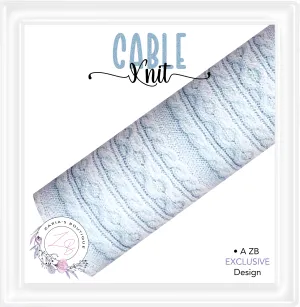 ⋅ Cozy Cable Knits ⋅ Premium Exclusive Vegan Faux Leather