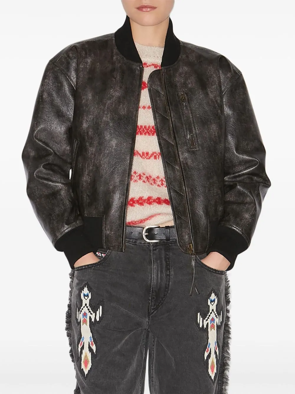 Crisley faux leather jacket