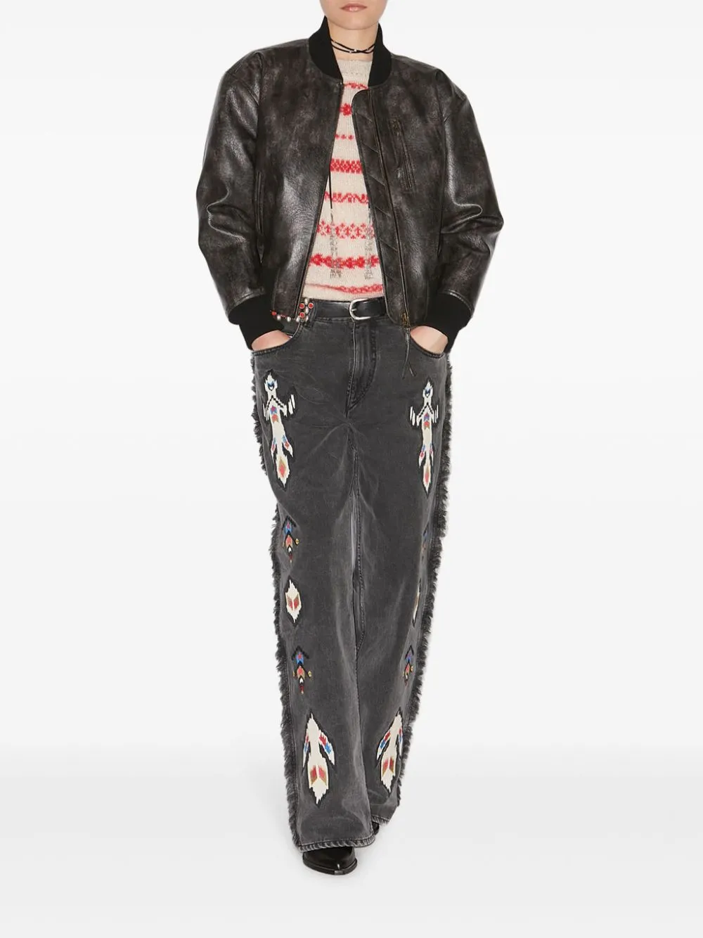Crisley faux leather jacket