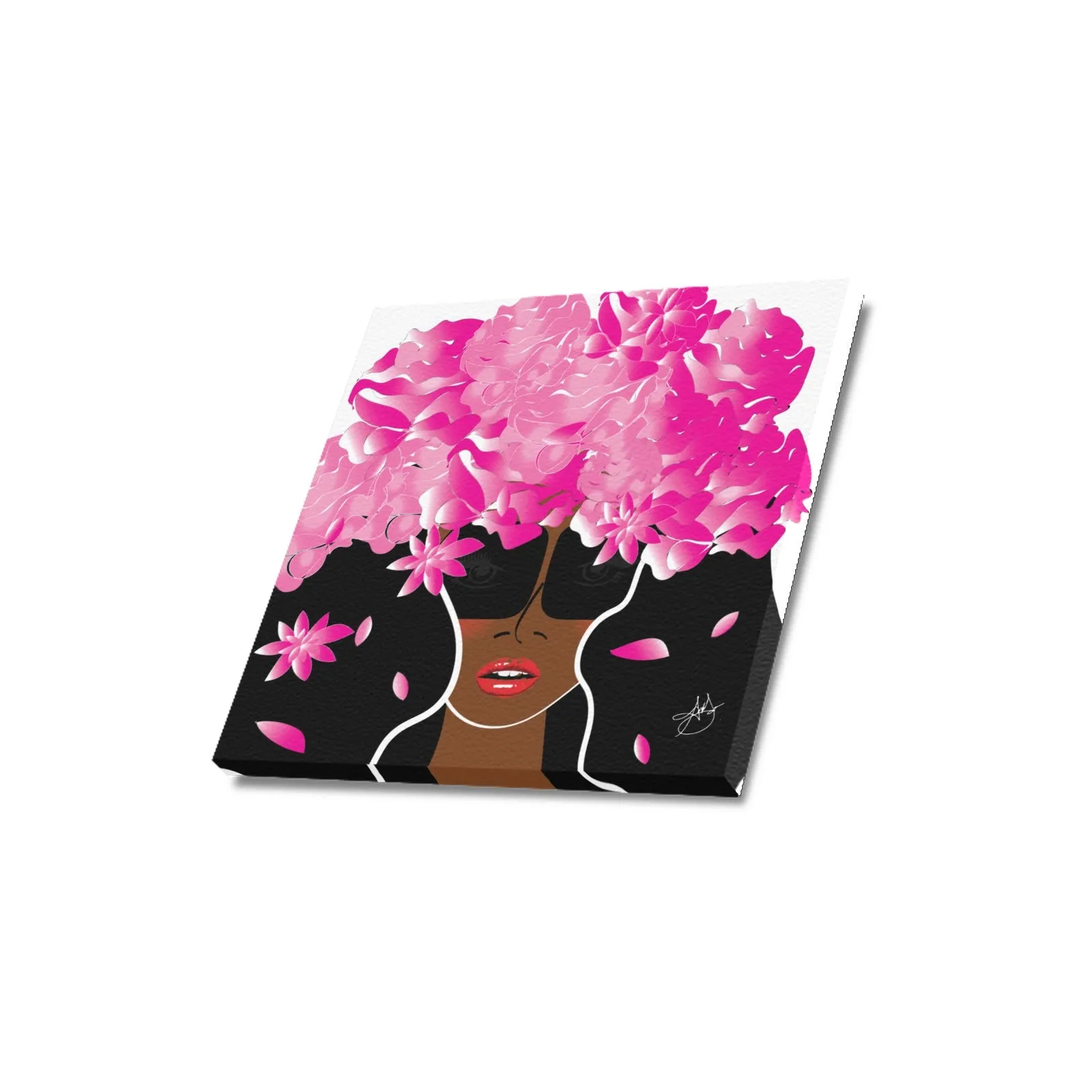 Custom Order - Cocoa Peony Office Print Canvas Print 16"x16"