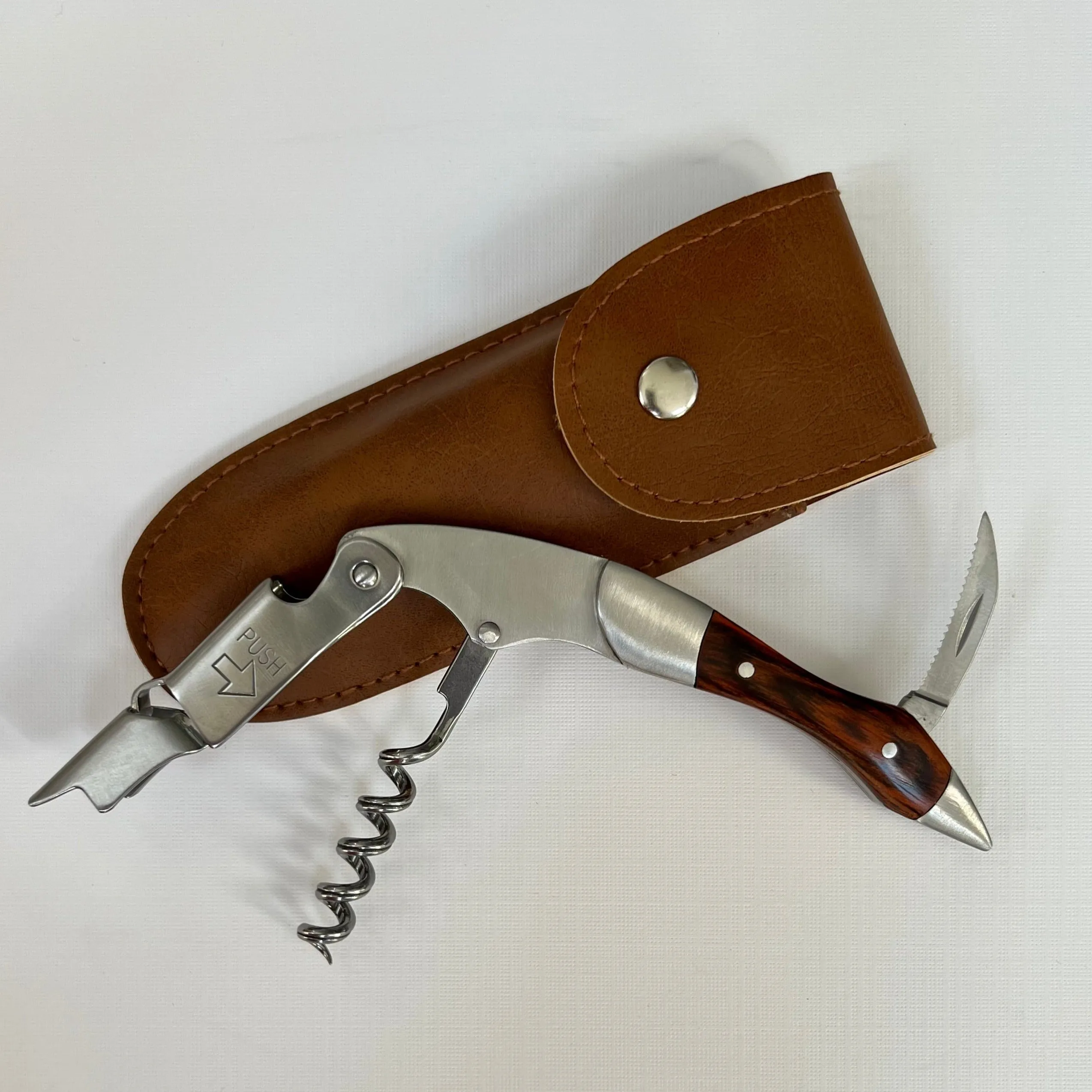 Custom Wedding or Party Favor For Guests, Stainless Steel Professional Series Corkscrew with Personalization