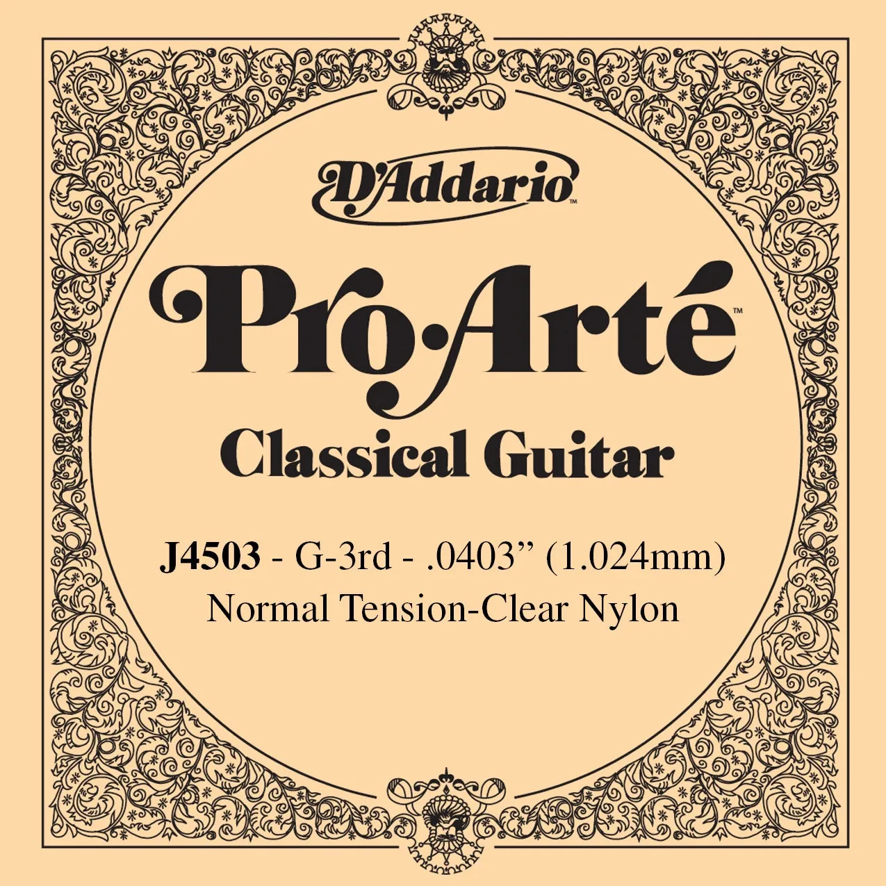 D'Addario Pro Arte normal tension G / 3rd