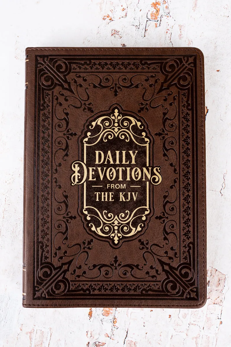Daily Devotions From The KJV Large Print LuxLeather Devotional
