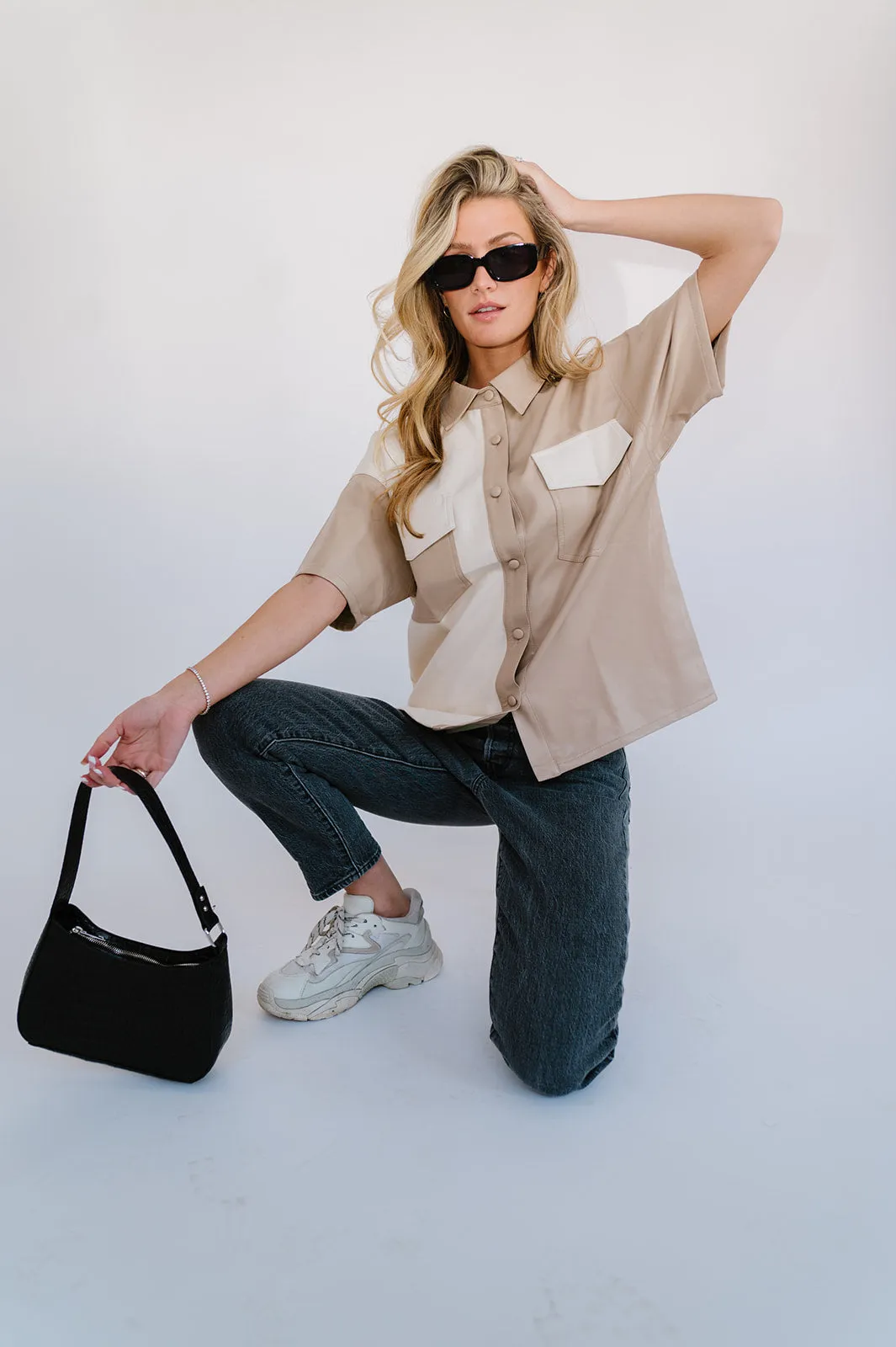 Dazed Babe Leather Top