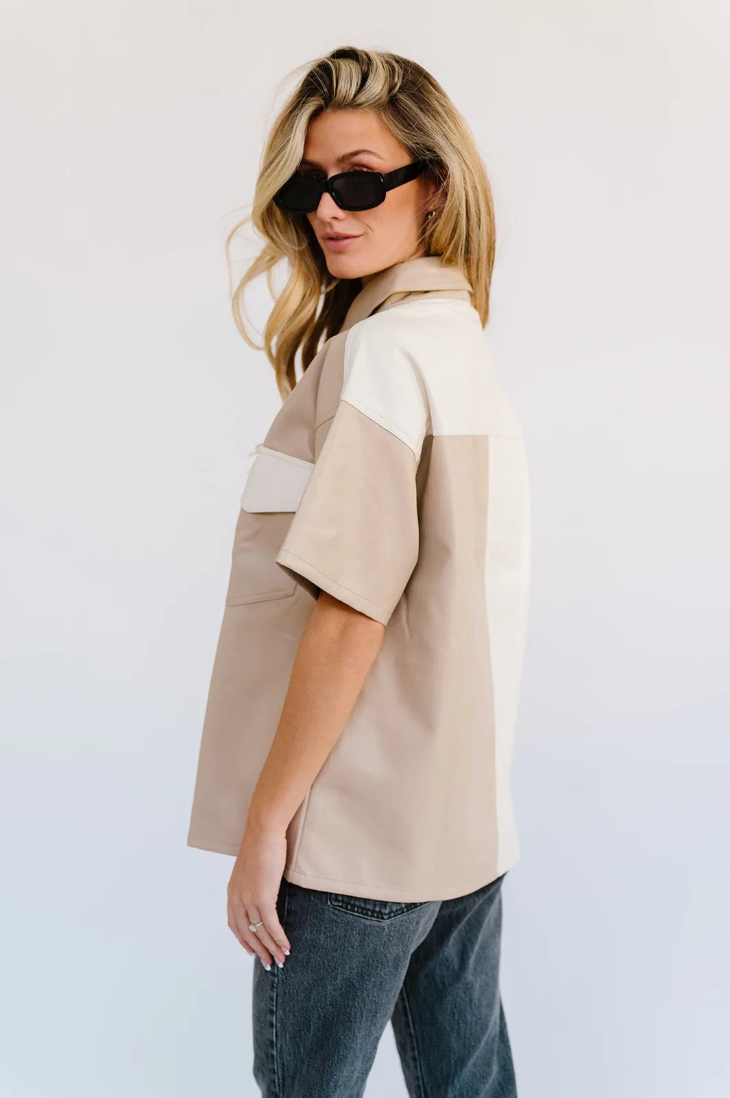Dazed Babe Leather Top