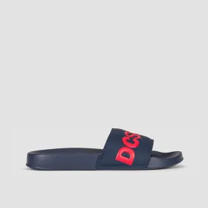 DC Slide Sliders Navy/Red