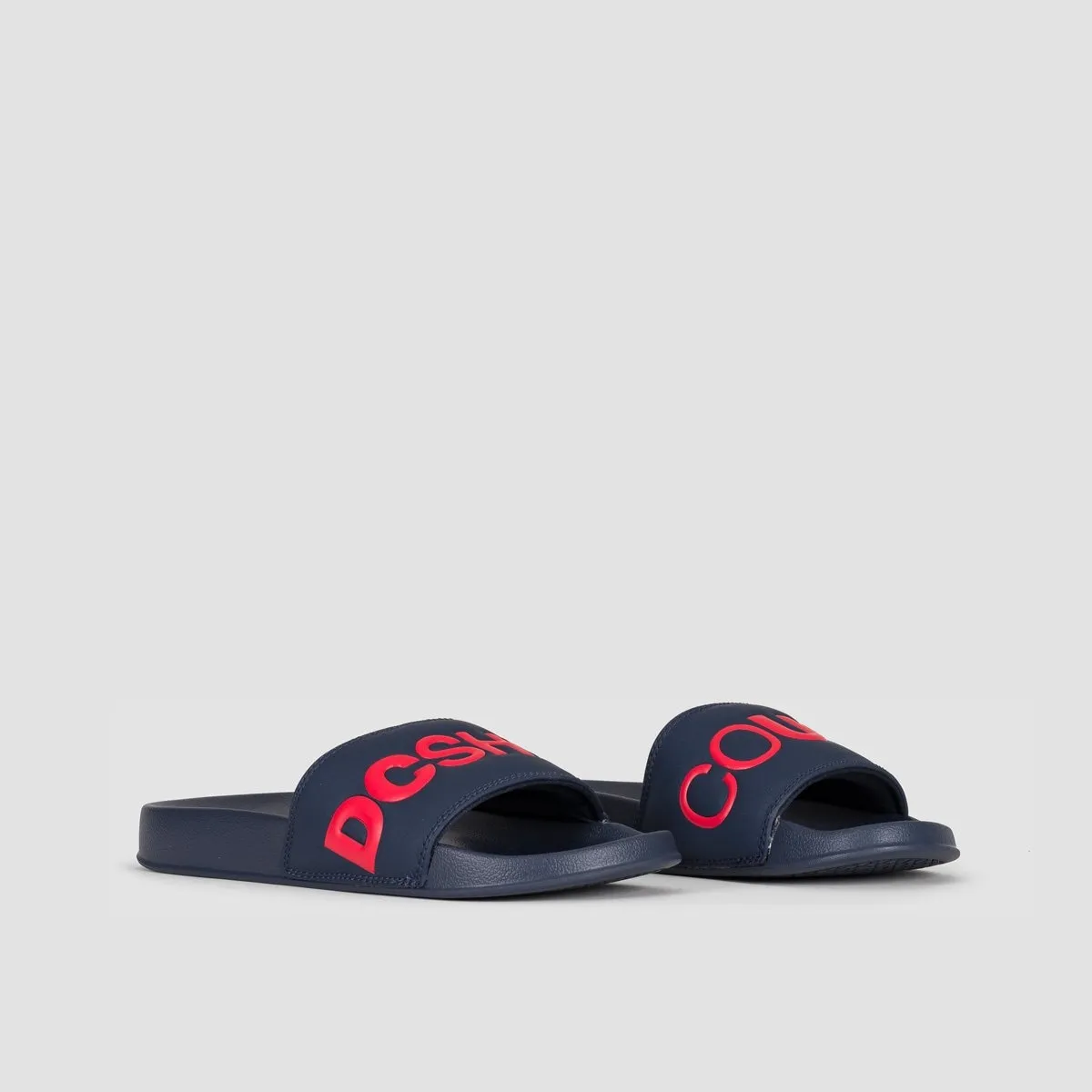 DC Slide Sliders Navy/Red