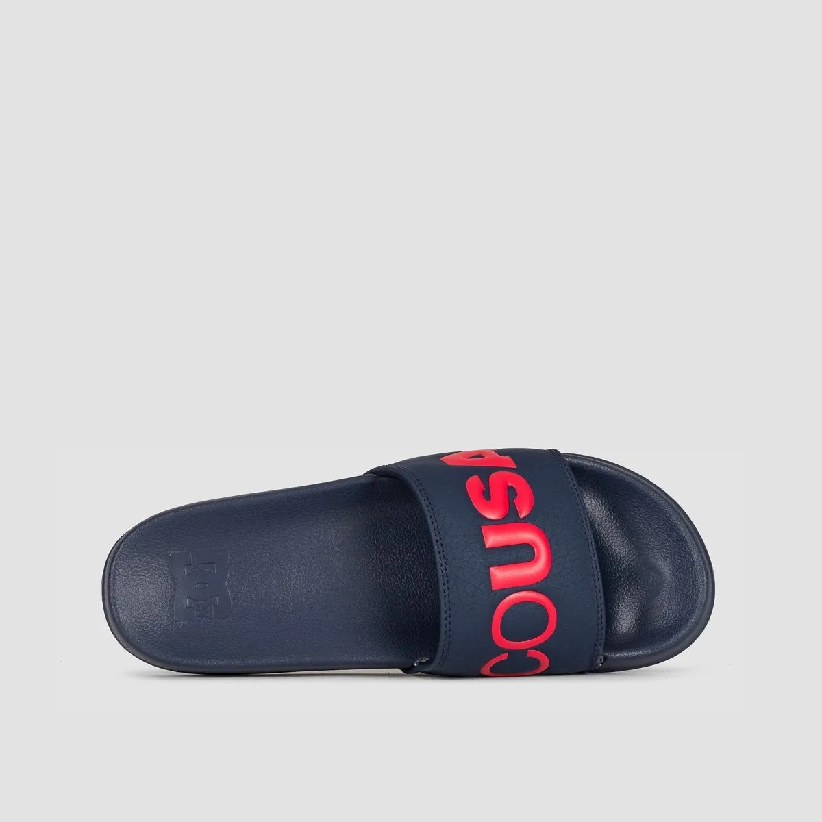 DC Slide Sliders Navy/Red