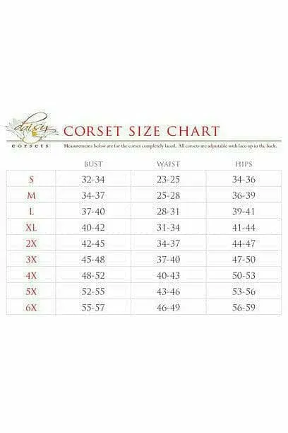 Deluxe Gold Brocade & Faux Leather Steel Boned Corset