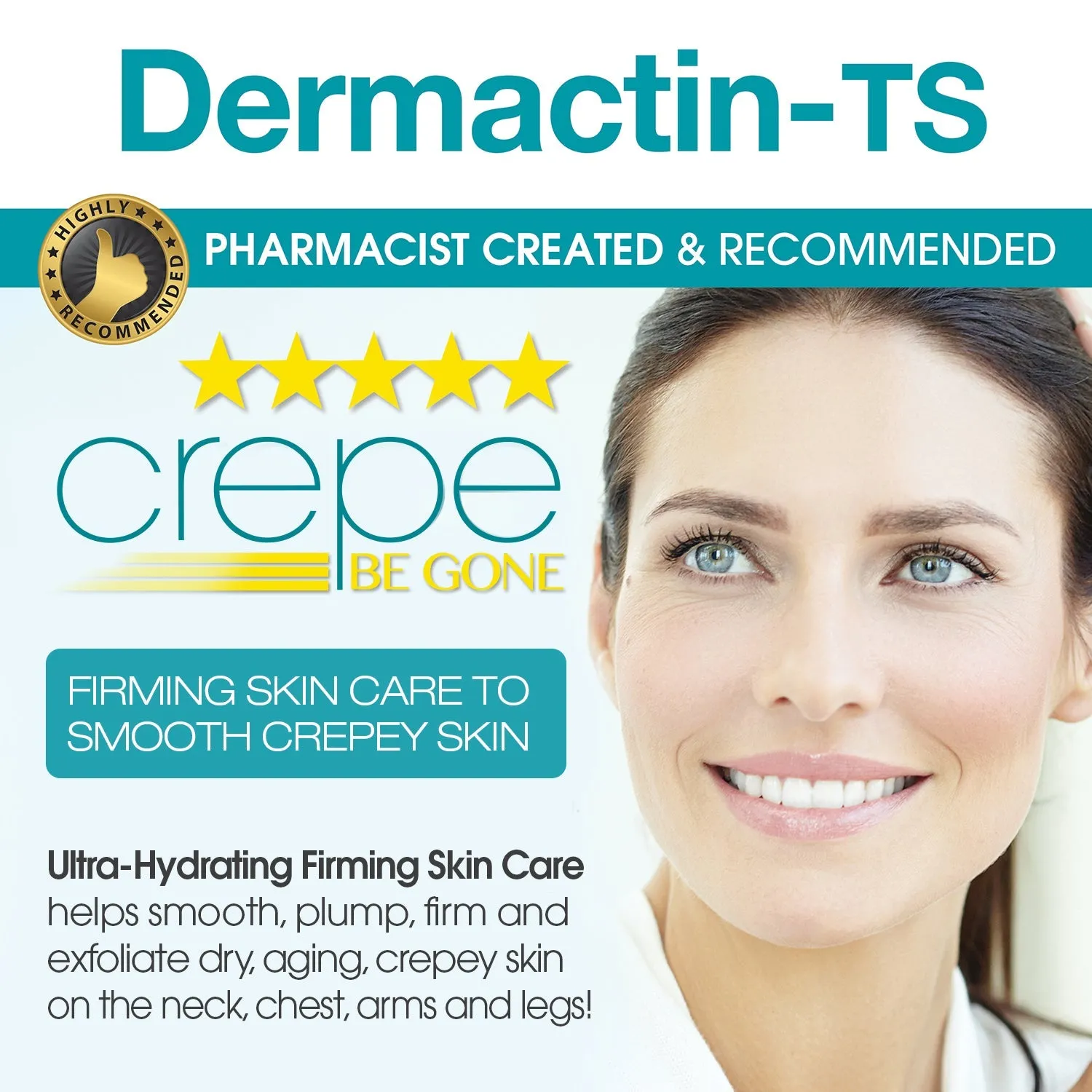Dermactin Crepe Be Gone Firming Neck Cream 3 oz.