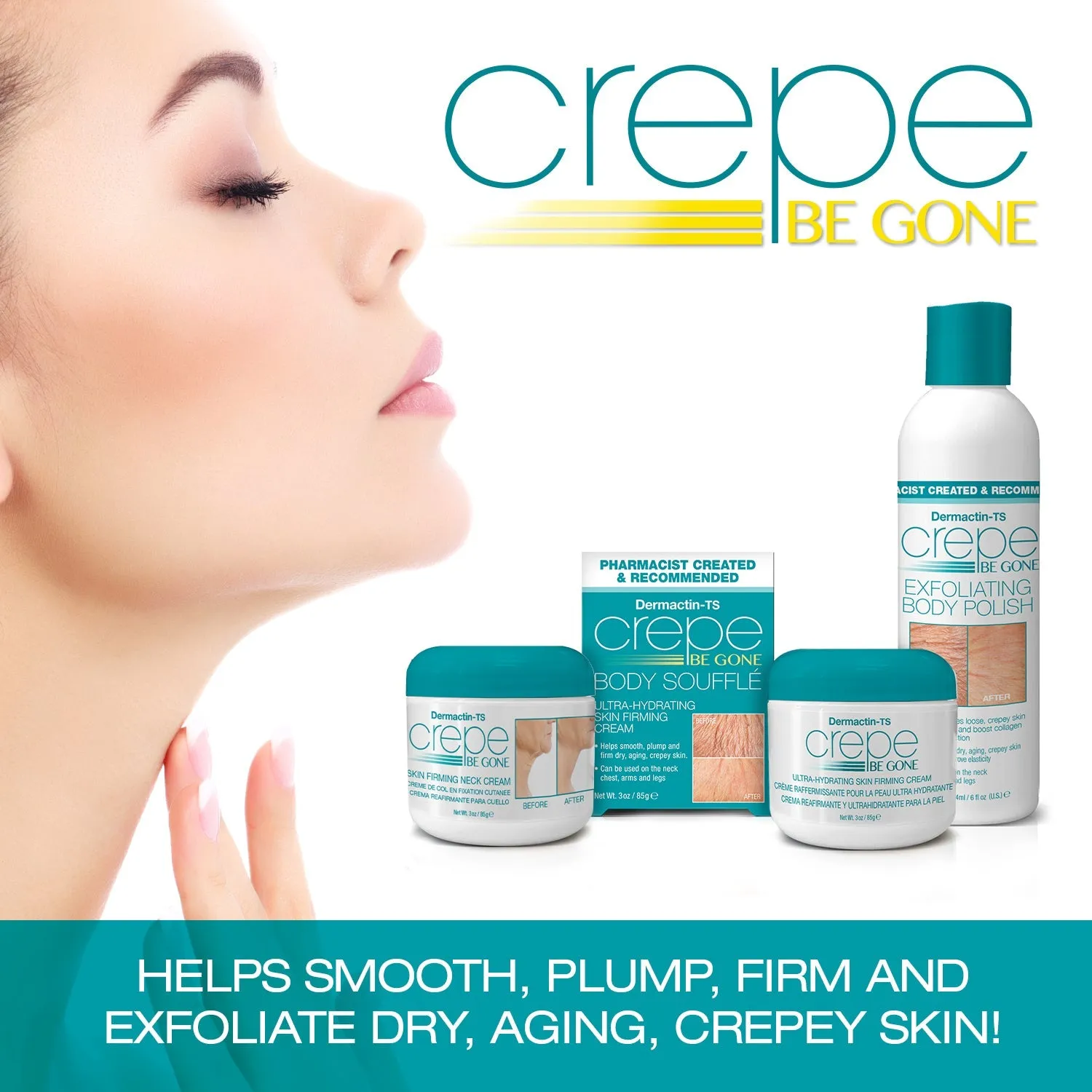 Dermactin Crepe Be Gone Firming Neck Cream 3 oz.