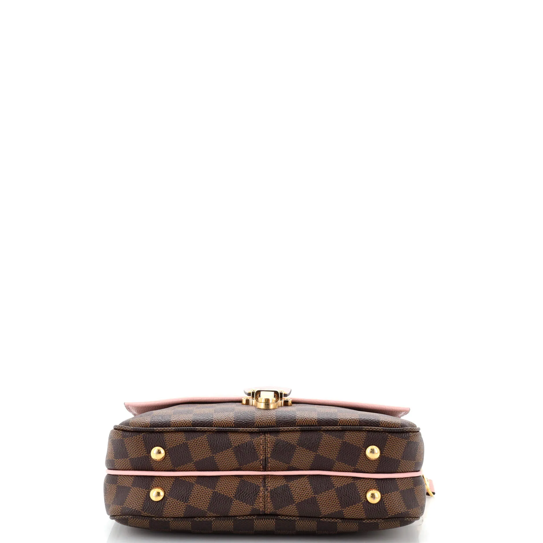 Designer Clapton Handbag Damier and Leather PM