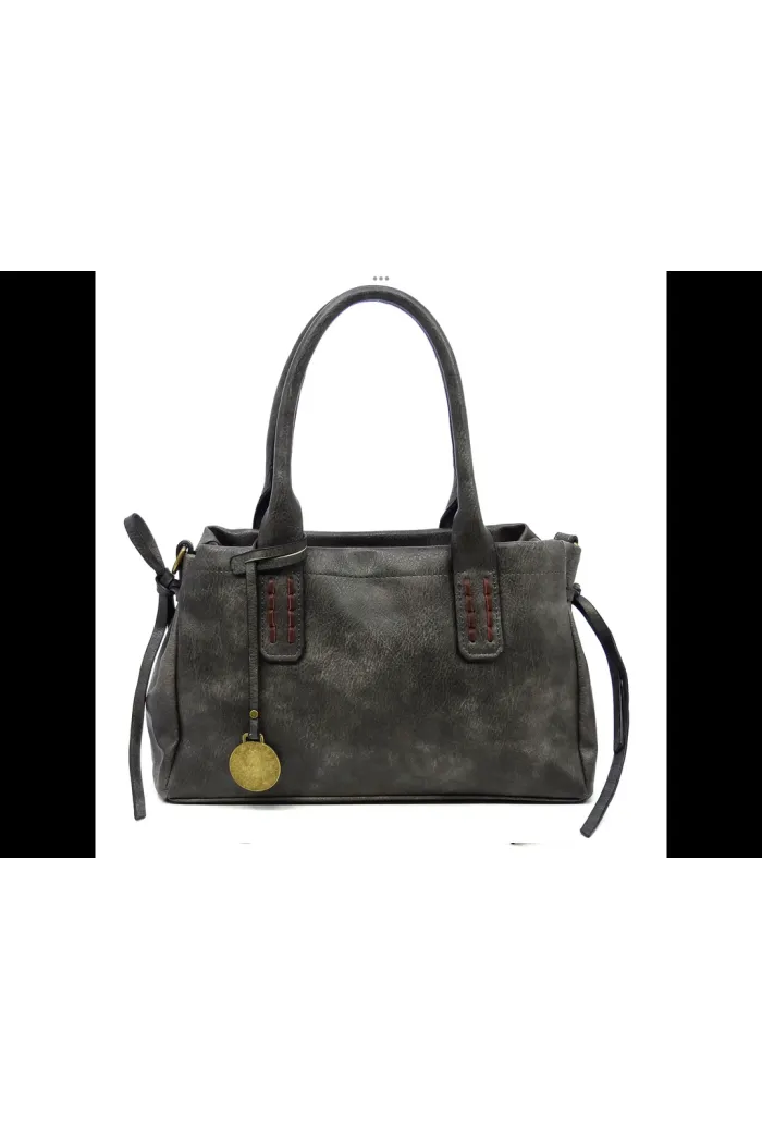 Distressed Look Satchel
