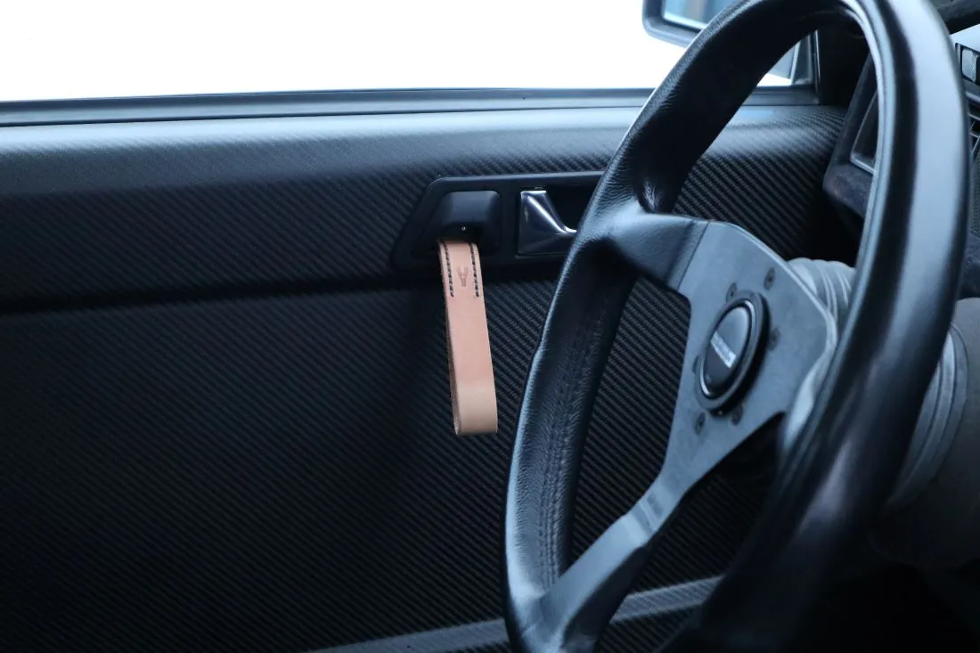 Door pull straps - Leather upgrade